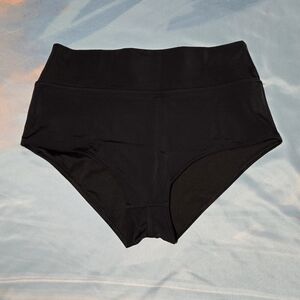 Victoria's Secret PINK Large High-Waist Black Swim Bottoms